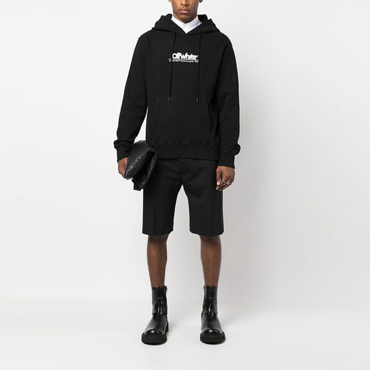 Off-White Chunky Logo Hoodie 'Black' OMBB097S23FLE0051001