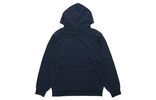 Supreme LACOSTE Logo Panel Hoodie 'Navy' SUP-FW19-513