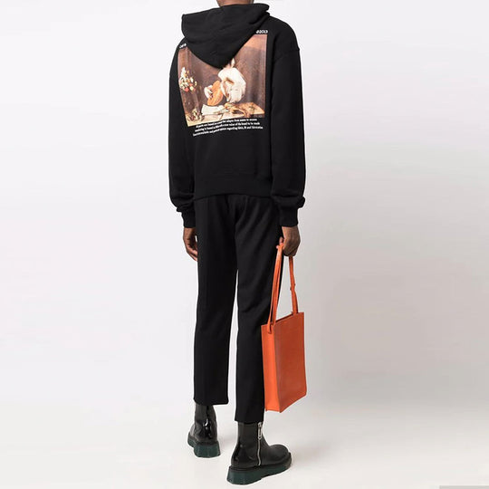 Off-White FW21 Caravaggio Painting Solid Color Ordinary Version Black OMBB037F21FLE0091084