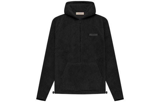 Fear of God Essentials SS22 Polar Fleece Half Zip Hoodie 'Iron' FOG-SS22-396