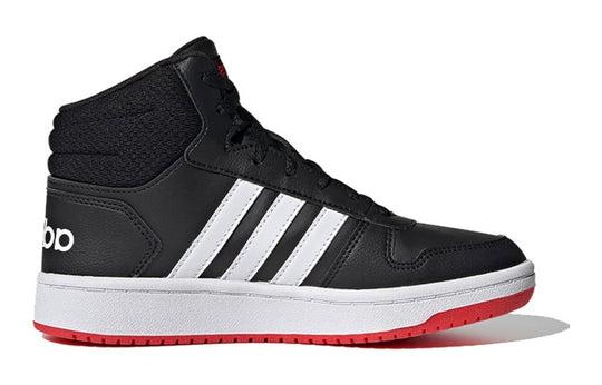 (PS) adidas Hoops 2.0 Mid J 'Black Vivid Red' FY7009