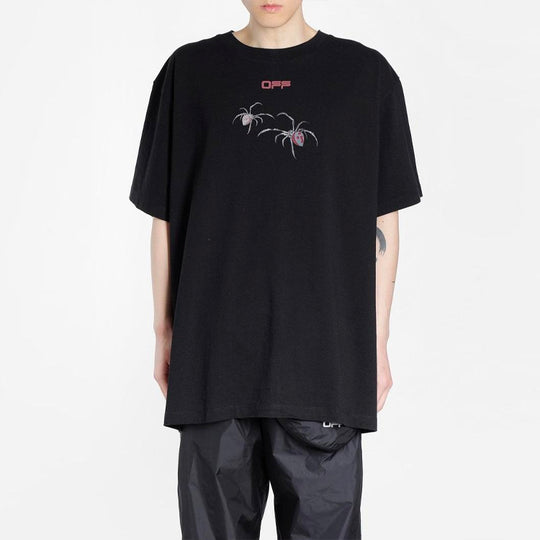 Off-White Arachno Arrow Short-Sleeve T-Shirt 'Black/Bordeau' OMAA038S201850011024