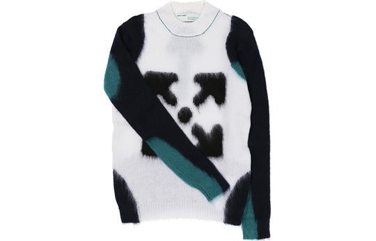 Off-White Black/White Arrow Sweater Men's White OMHE036R20B020190110