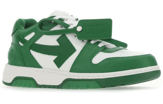 Off-White Out Of Office Low-topSports Shoes Green OMIA189S21LEA0010155