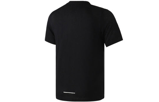 Nike Rise 365 Breathable Round Neck Short Sleeve Running Tops Black AQ9920-010