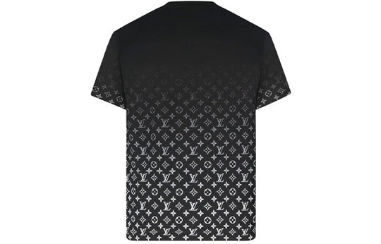 LOUIS VUITTON Monogram Round Neck Gradient Short Sleeve Black 1A8HKL