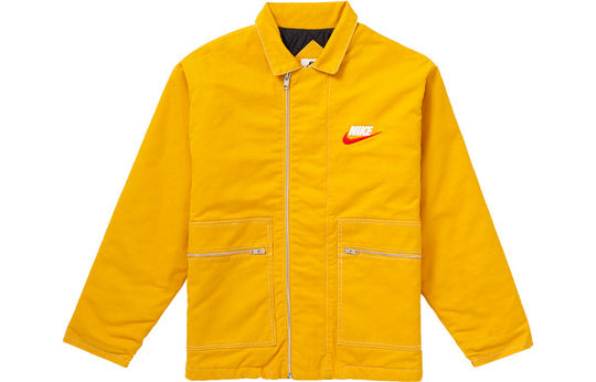 Supreme FW18 x Nike Double Zip Quilted Work Jacket Mustard SUP-FW18-535