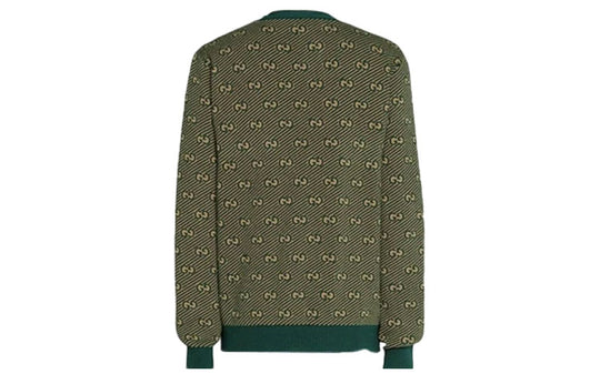 Gucci GG Striped Wool Cardigan For Men Green 630412-XKBFZ-3119