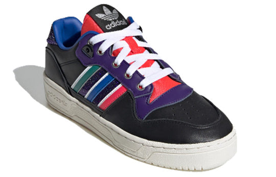 (WMNS) adidas originals Rivalry Low 'Black Purple Red' FW9618