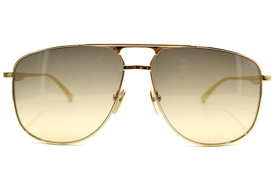 Gucci Series Business travel Version Lens aviator Sunglasses Gold Color GG0336S-001