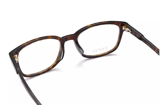 Gucci Light Series Optical Glasses Frame Minimalistic Fashion Square Tortoiseshell Color GG0867OA-005 55 GG0867OA-005-55