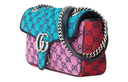 (WMNS) Gucci GG Marmont Multicolor Leather Single-Shoulder Bag Small Multicolor 443497-2UZIN-4165