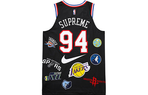 Nike Lab Supreme x NBA Tank Top 'Black Multi' AQ4227-010