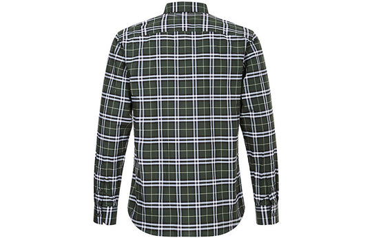 Men's Burberry Plaid Cotton Long Sleeves Shirt 80175661