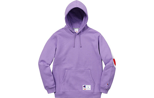 Supreme SS18 Champion Hooded Sweatshirt Light Purple SUP-SS18-531