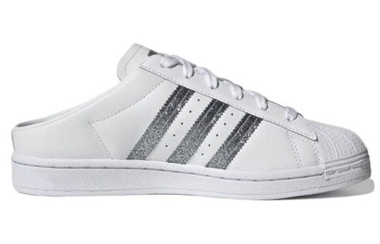 (WMNS) adidas Superstar Mule 'White Silver Metallic' FZ2260