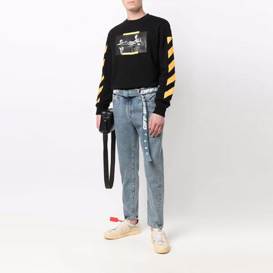 Men's Off-White SS21 Caravaggio Painting Black OMBA025F21FLE0091084