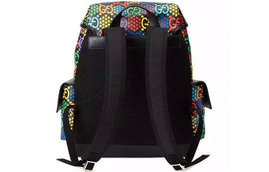 Gucci Series GG Pattern Printing Canvas backpack Black 598140-HPUCN-1058