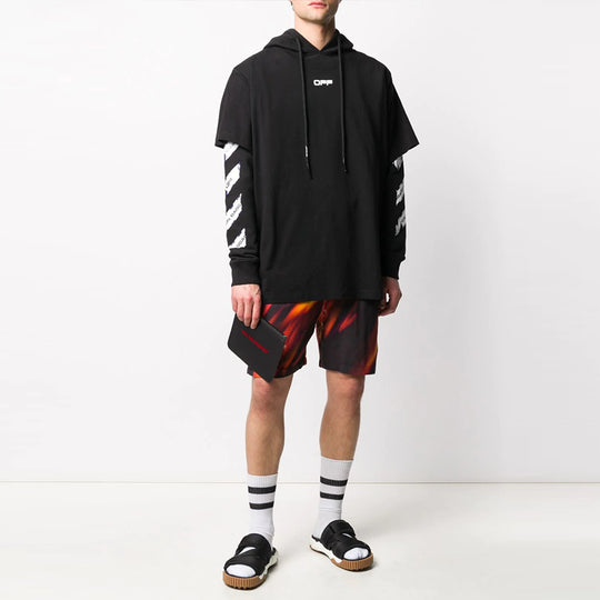 Off-White SS20 Airport Tape Mens Hoodie Long Sleeve OMAB033S201850031088