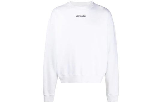 Off-White FW20 Marker Arrows Loose Sweater Men White OMBA035E20FLE0020145