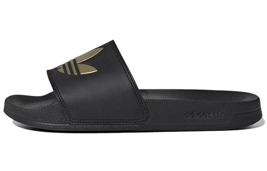 (WMNS) adidas Adilette Lite Slide 'Black Matte Gold' GZ6196