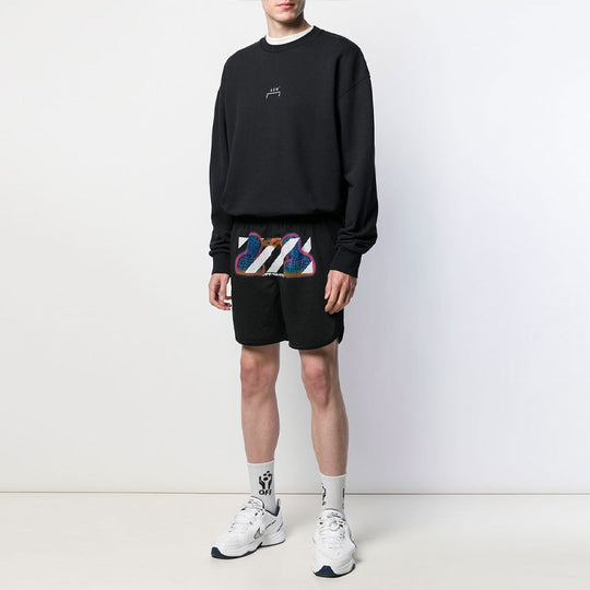 Off-White Stripe Mesh Shorts Version Black OMCI007E191010061088