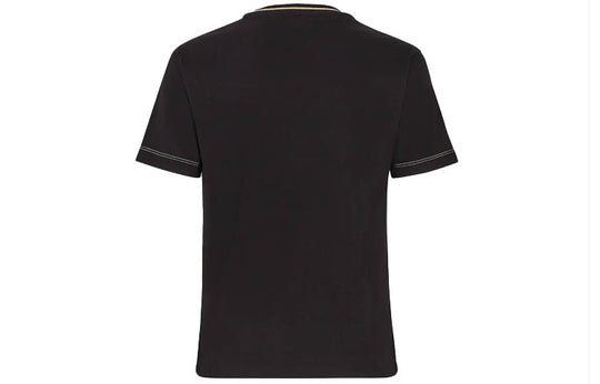 FENDI SS21 Solid Color Knit Short Sleeve Black FS7254AC6BF0GME