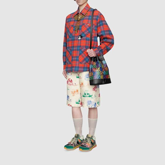 Gucci x Disney Joint Printed Linen Shorts For Men White 604046-ZADJZ-9701