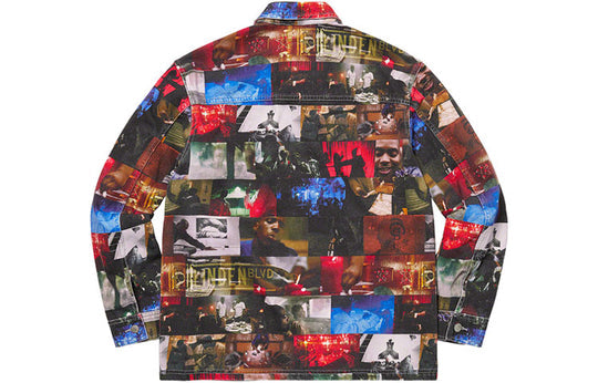 Supreme FW21 Week 1 Nas and DMX Collage Denim Chore Coat SUP-FW21-117