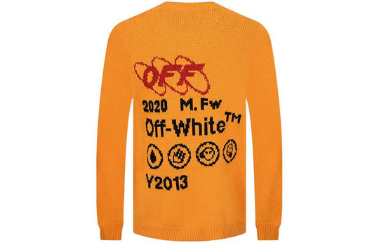 Off-White Industrial Y013 Knit Crewneck Tee 'Yellow' OMHE032F19E370166010