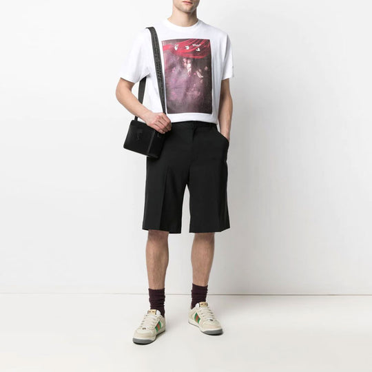 Off-White Men s SS21 Print Oversized White OMAA027S21JER0100101