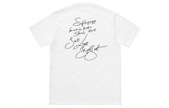 Supreme SS19 Buju Banton Tee Reggae Character Printing Short Sleeve Unisex White SUP-SS19-10479