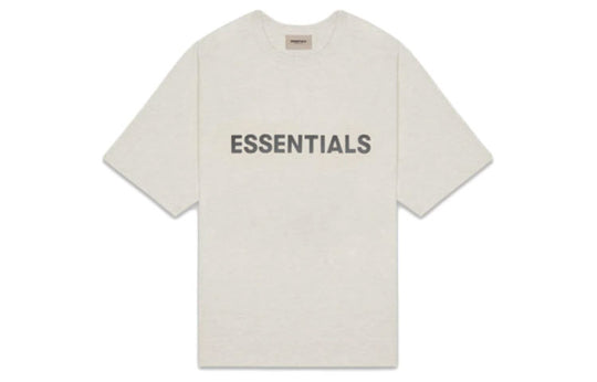 Fear of God Essentials SS20 3D Silicon Applique Boxy T-Shirt Oatmeal FOG-SS20-288