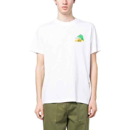 Off-White SS23 Brush Arr Over Skate Tee OMAA027S23JER0040184