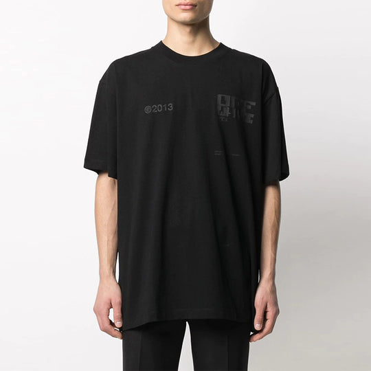 Off-White Men's SS21 Tech Marker Logo Black OMAA038S21JER0081010