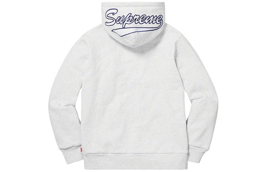 Supreme FW18 Thermal Zip Up Sweatshirt Ash Grey SUP-FW18-1146