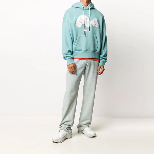 Palm Angels Ice Bear Hoodie 'Aquamarine' PMBB058E20FLE0045001