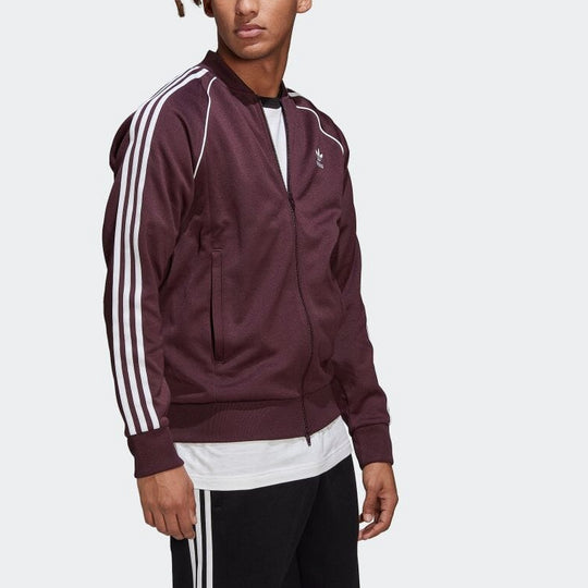 adidas originals Adicolor Classics Primeblue SST Track Jacket 'Shadow Maroon' HK7339