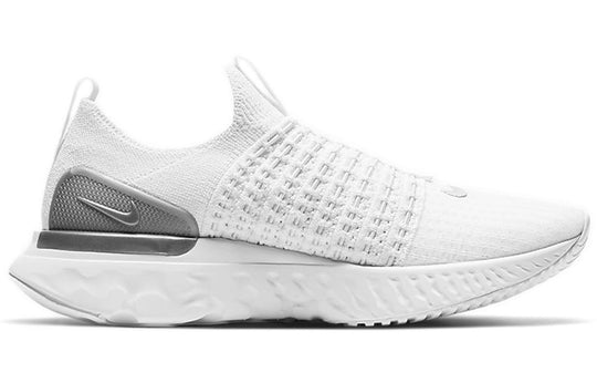 (WMNS) Nike React Phantom Run Flyknit 2 'True White Silver' CJ0280-100