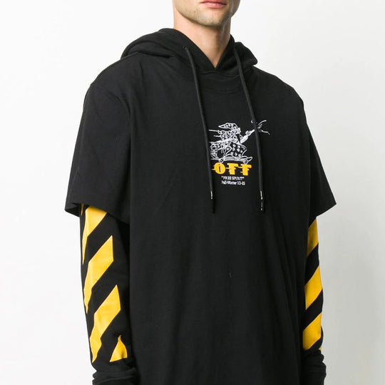 Off-White Free Wizard Pattern Printing Black OMBB051F20FLE0041018
