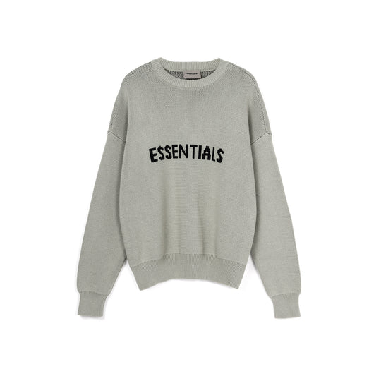 Fear of God Essentials FW21 Knit Pullover Sweater Green Concrete FOG-FW21-108