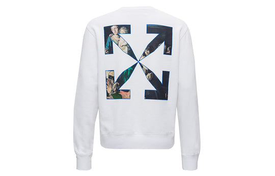 Off-White FW20 Caravaggio Print Crew Neck Sweatshirt OMBA025E20FLE0040110