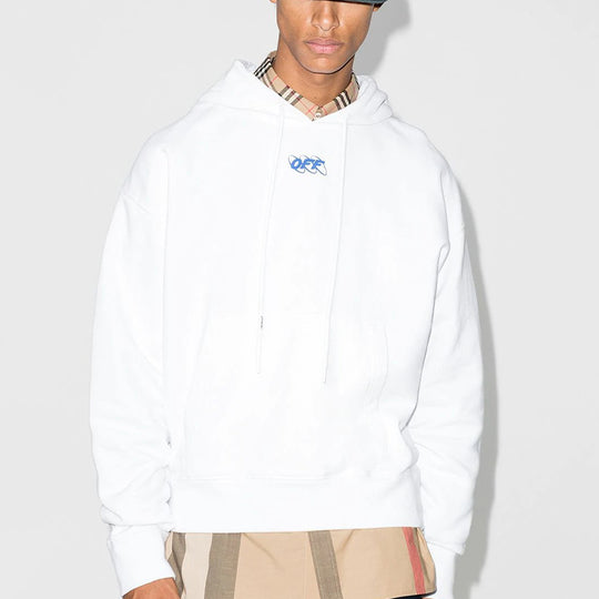 Off-White Mirko First Logo Hooded Sweater Men's White OMBB037F20FLE0070145