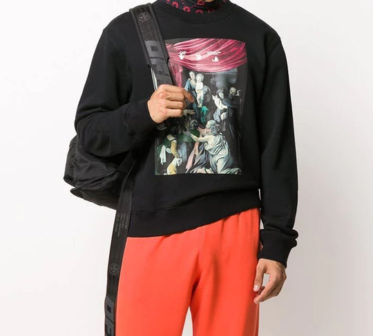 Off-White FW20 Caravaggio Painting Sweater OMBA025E20FLE0041010