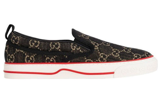 Gucci Tennis 1977 Slip-On GG 'Black' 643489-UN360-1294