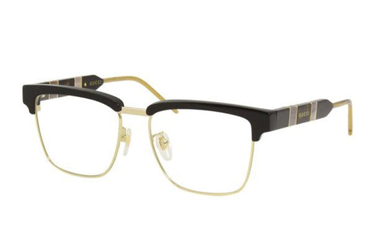 Gucci Simplicity Frame Glasses Optical Glasses BlackGold 'Black Gold' GG0605O