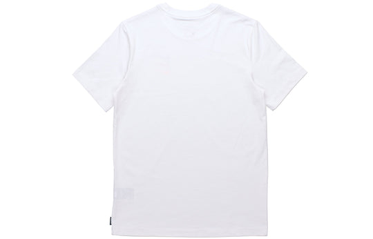 Nike Contrasting Colors Logo Sports Round Neck Short Sleeve White DJ4392-100