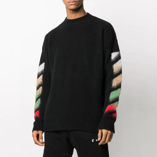 Off-White SS21 Classic Round Neck Loose Black OMHA036R21KNI0011084