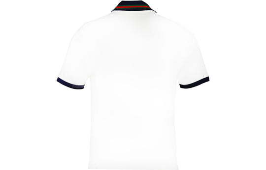 Gucci Cotton piquet polo shirt 'White' 737667-XJFGK-9133