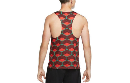 Nike Dri-FIT ADV Team Kenya AeroSwift Running Tank Singlet 'Green Red' CV0371-673